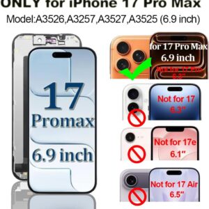 Pantalla LCD tactil 3D iPhone 17 Pro-Max